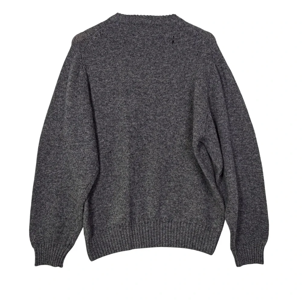 Eddie Bauer Mens Size Medium Gray 100% Wool Sweater Crewneck Classic - Picture 3 of 13
